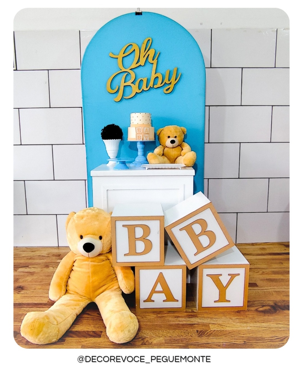 Composição Oh Baby Azul 1 - Decore Você Pegue & Monte