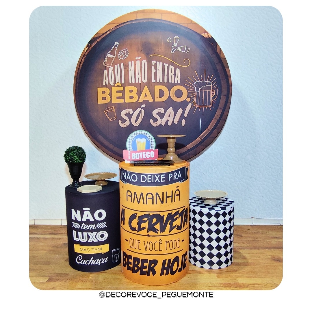Kit Adulto Boteco 3 - Decore Você Pegue & Monte