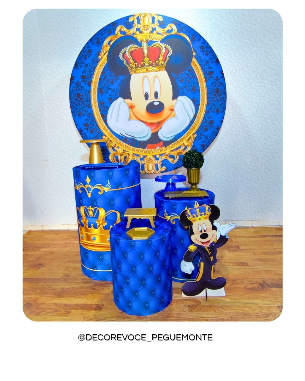 Kit Prático Mickey Realeza - Decore Você Pegue & Monte