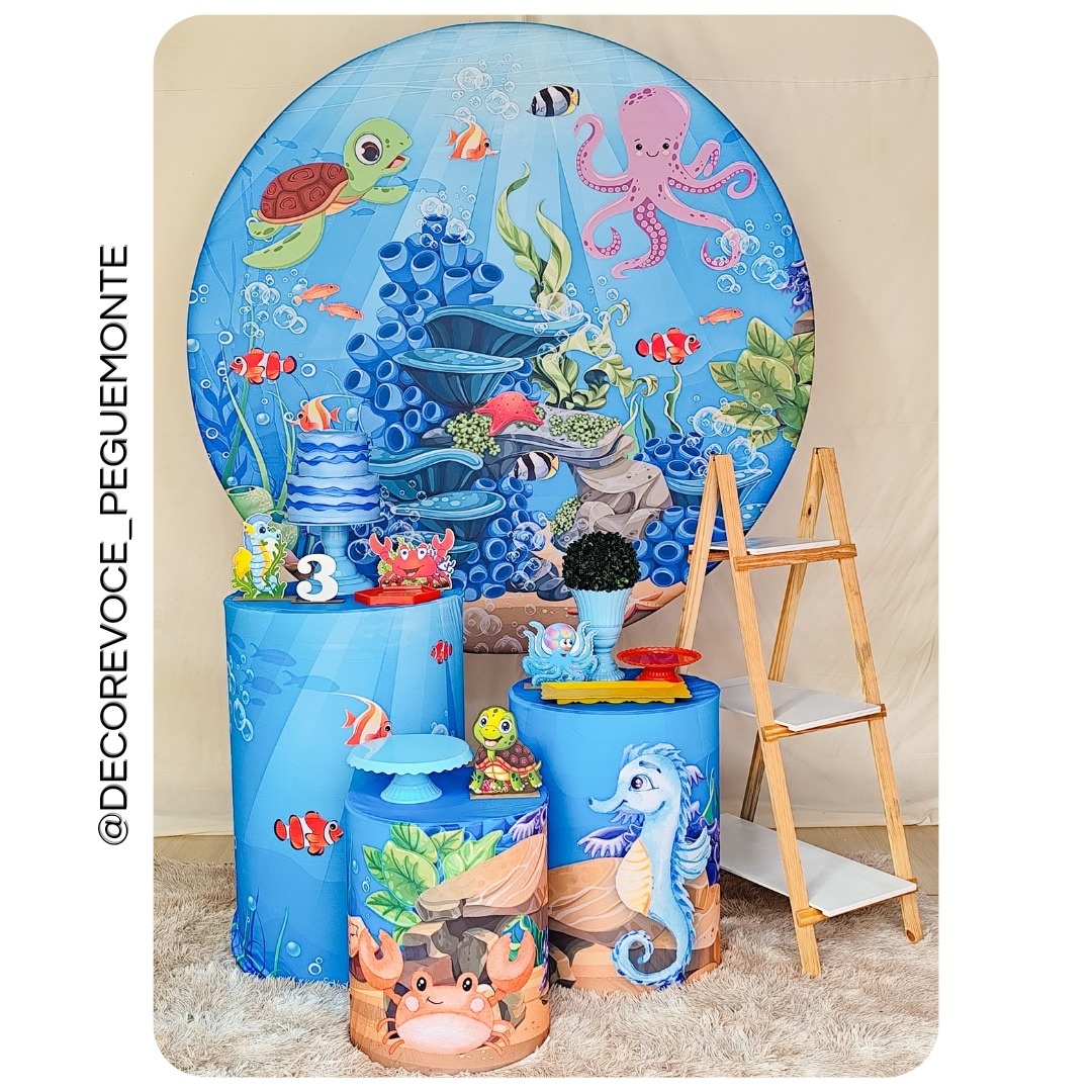 Kit Completo Fundo Do Mar - Decore Você Pegue & Monte