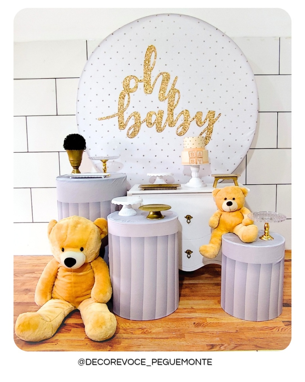 Kit Festejar Oh Baby  - Decore Você Pegue & Monte