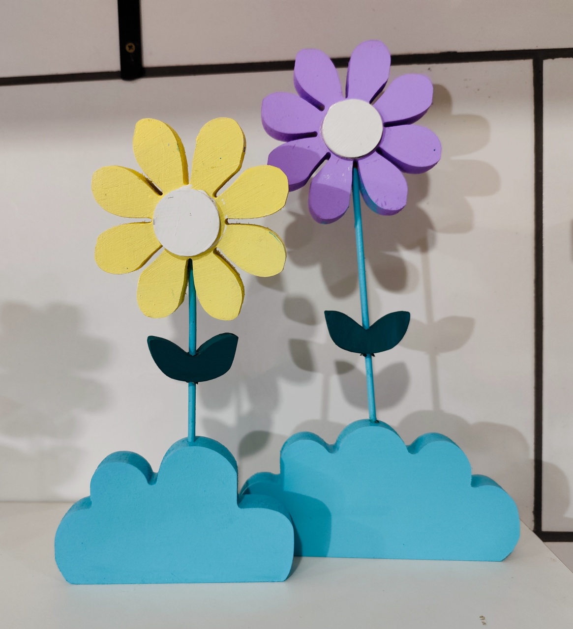 Margaridas Em Pé Na Nuvem  - Decore Você Pegue & Monte