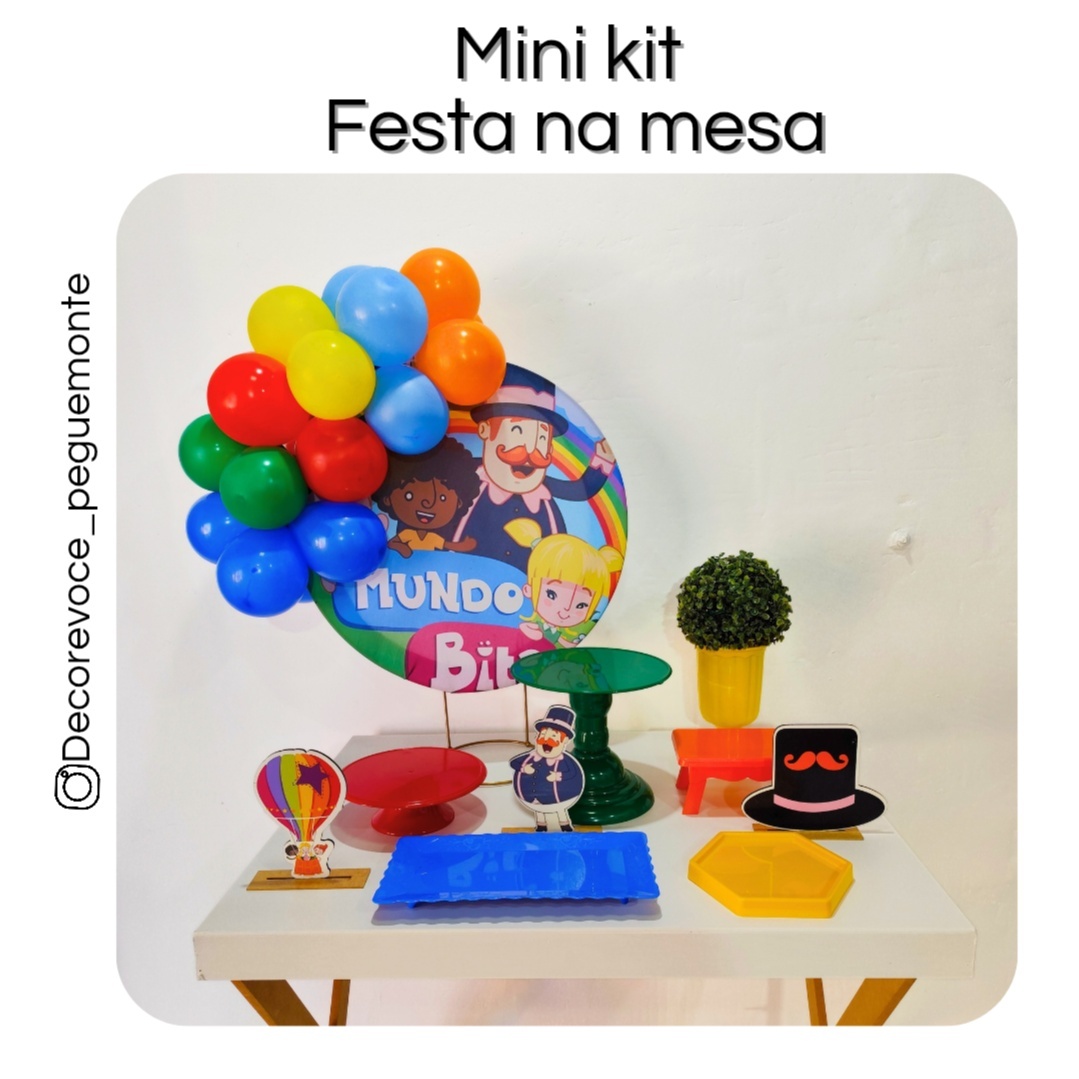 Kit Mesa Mundo Bita - Decore Você Pegue & Monte