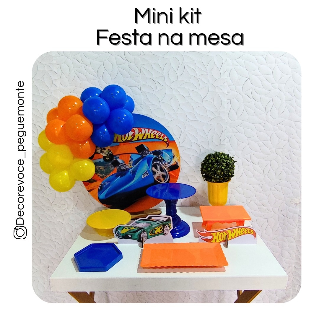 Kit Mesa Hotwheels  - Decore Você Pegue & Monte