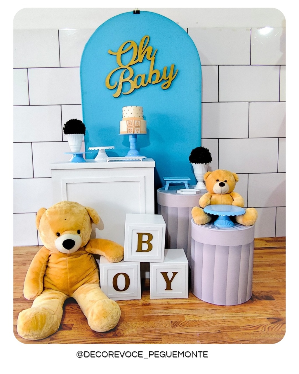 Composição Oh Baby Azul 2 - Decore Você Pegue & Monte