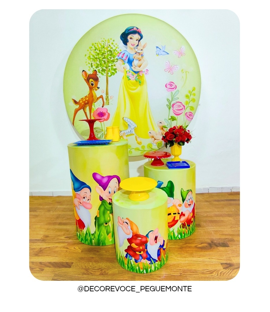 Kit Prático Branca de Neve  - Decore Você Pegue & Monte