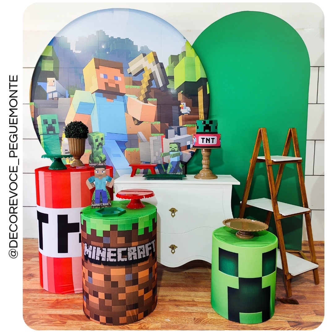 Kit Premium Minecraft  - Decore Você Pegue & Monte