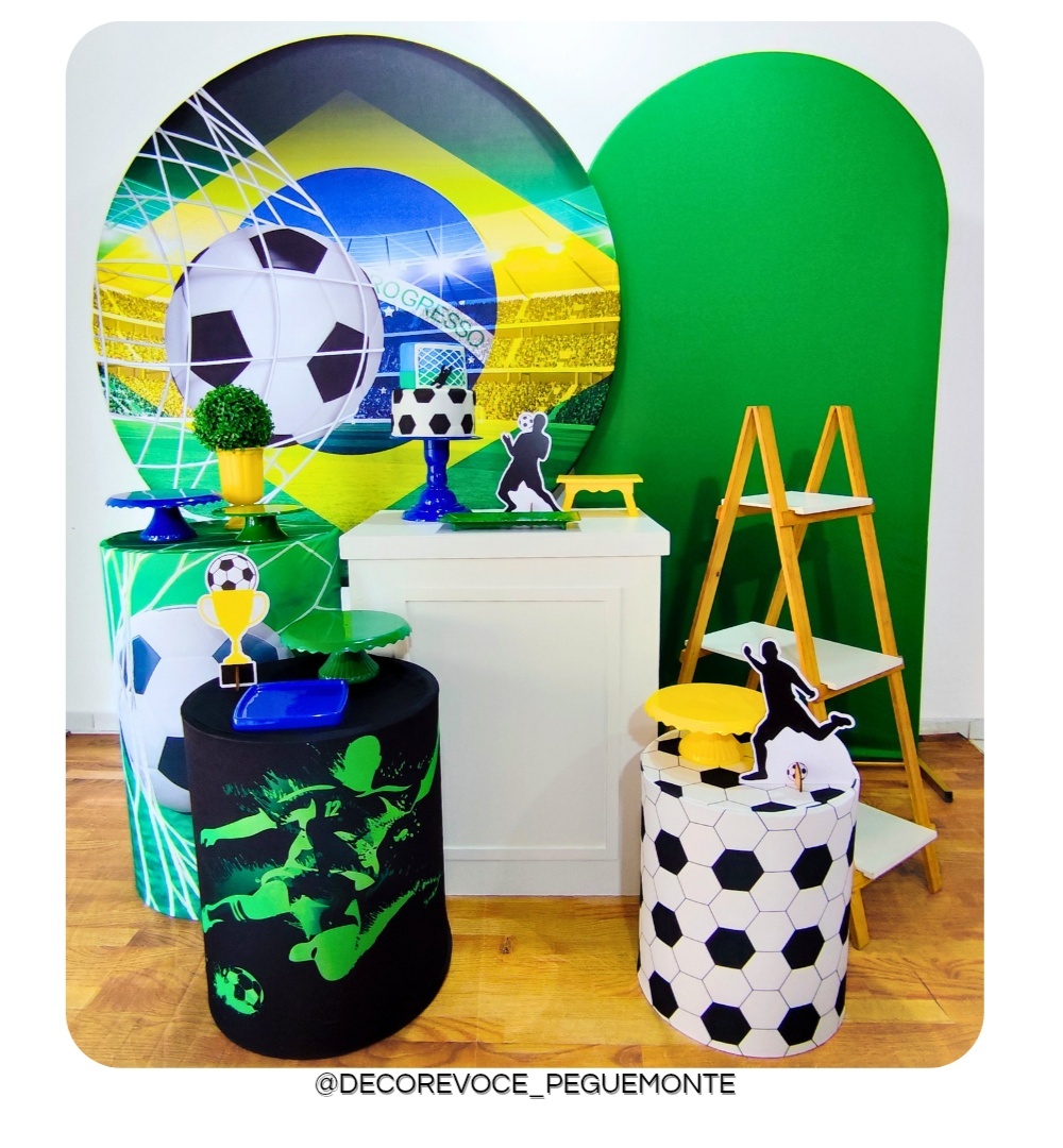 Kit Premium Futebol Brasil - Decore Você Pegue & Monte
