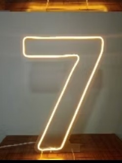7 Número Led   - Decore Você Pegue & Monte