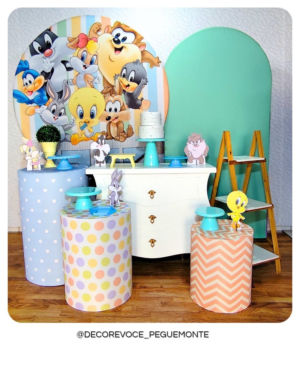 Kit Premium Baby Looney Tunes - Decore Você Pegue & Monte