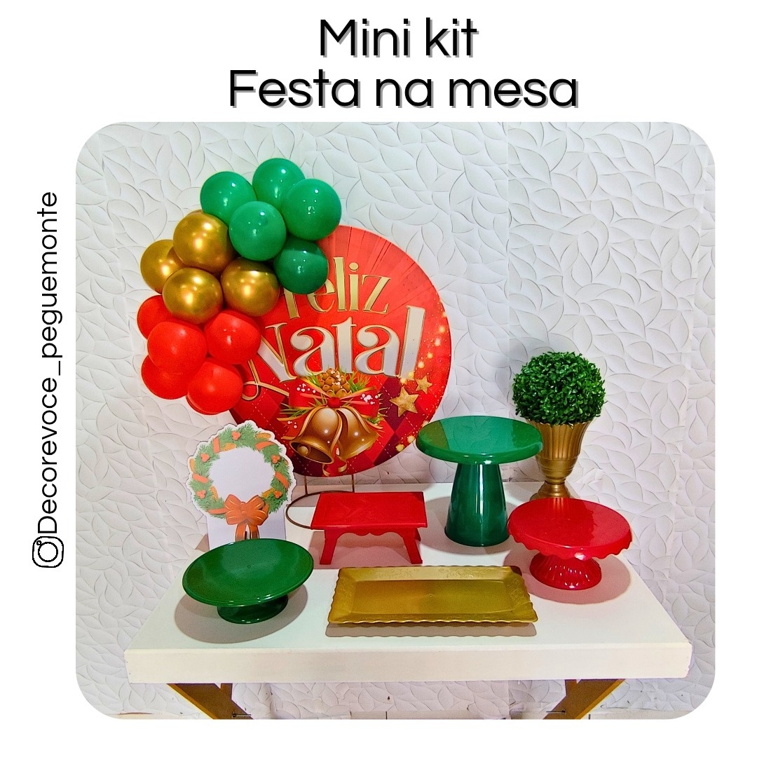 Kit Mesa Natal 3 - Decore Você Pegue & Monte