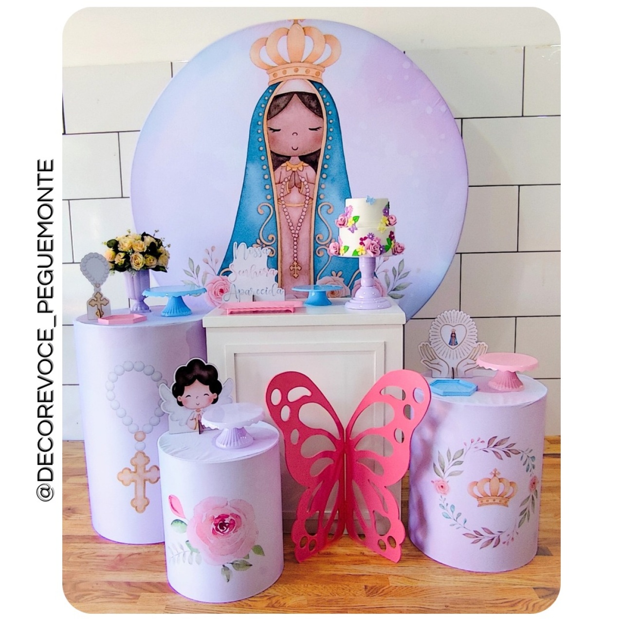 Kit Festejar Nossa Senhora  - Decore Você Pegue & Monte
