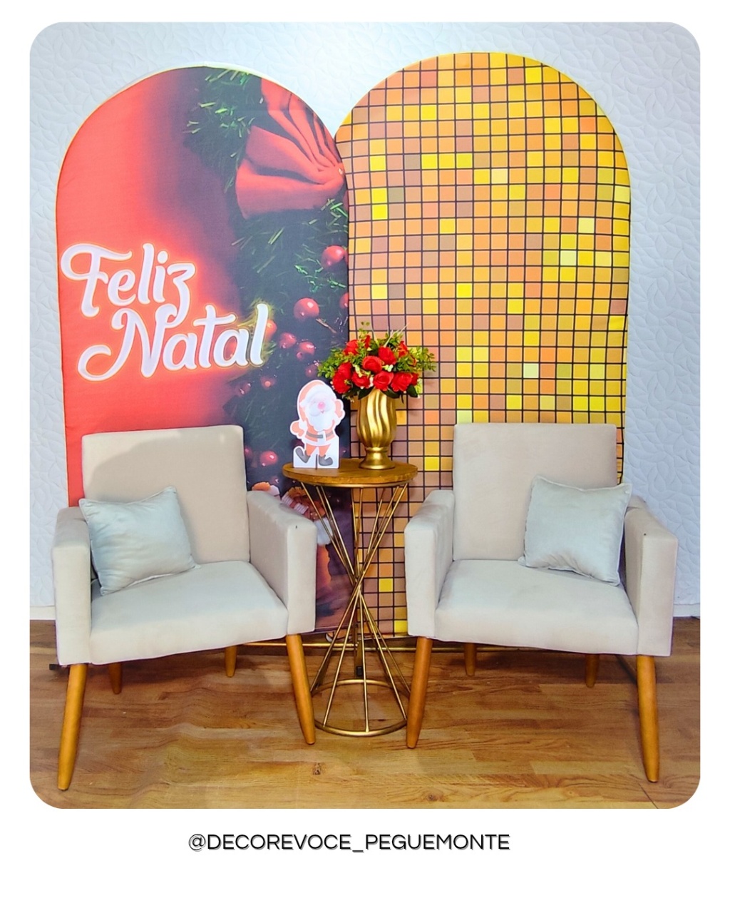 Kit Natal 9 - Cenário Para Foto   - Decore Você Pegue & Monte