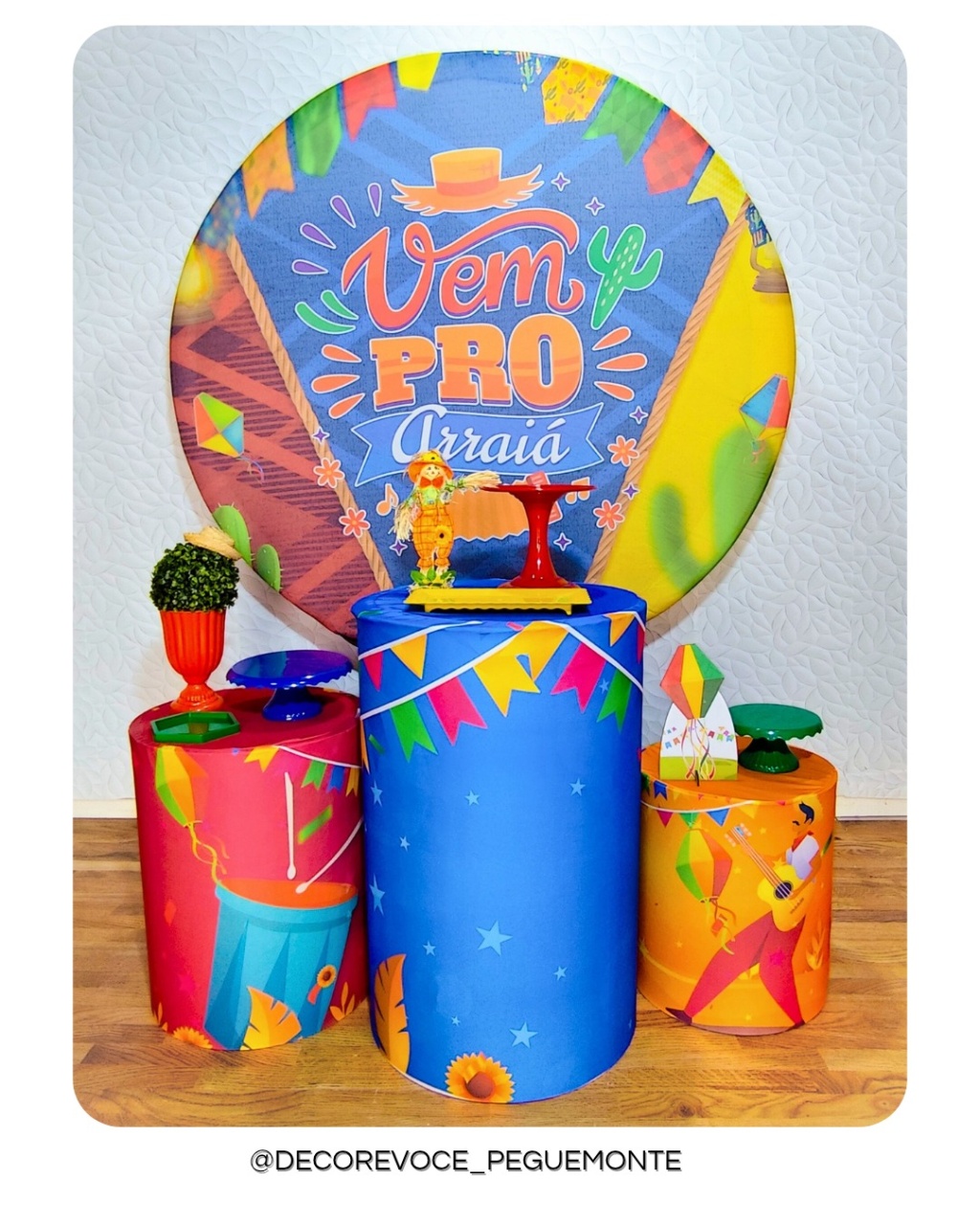 Kit Prático Vem Pró Arraiá  - Decore Você Pegue & Monte