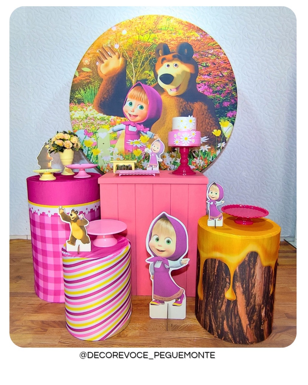 Kit Festejar Marsha E Urso - Decore Você Pegue & Monte