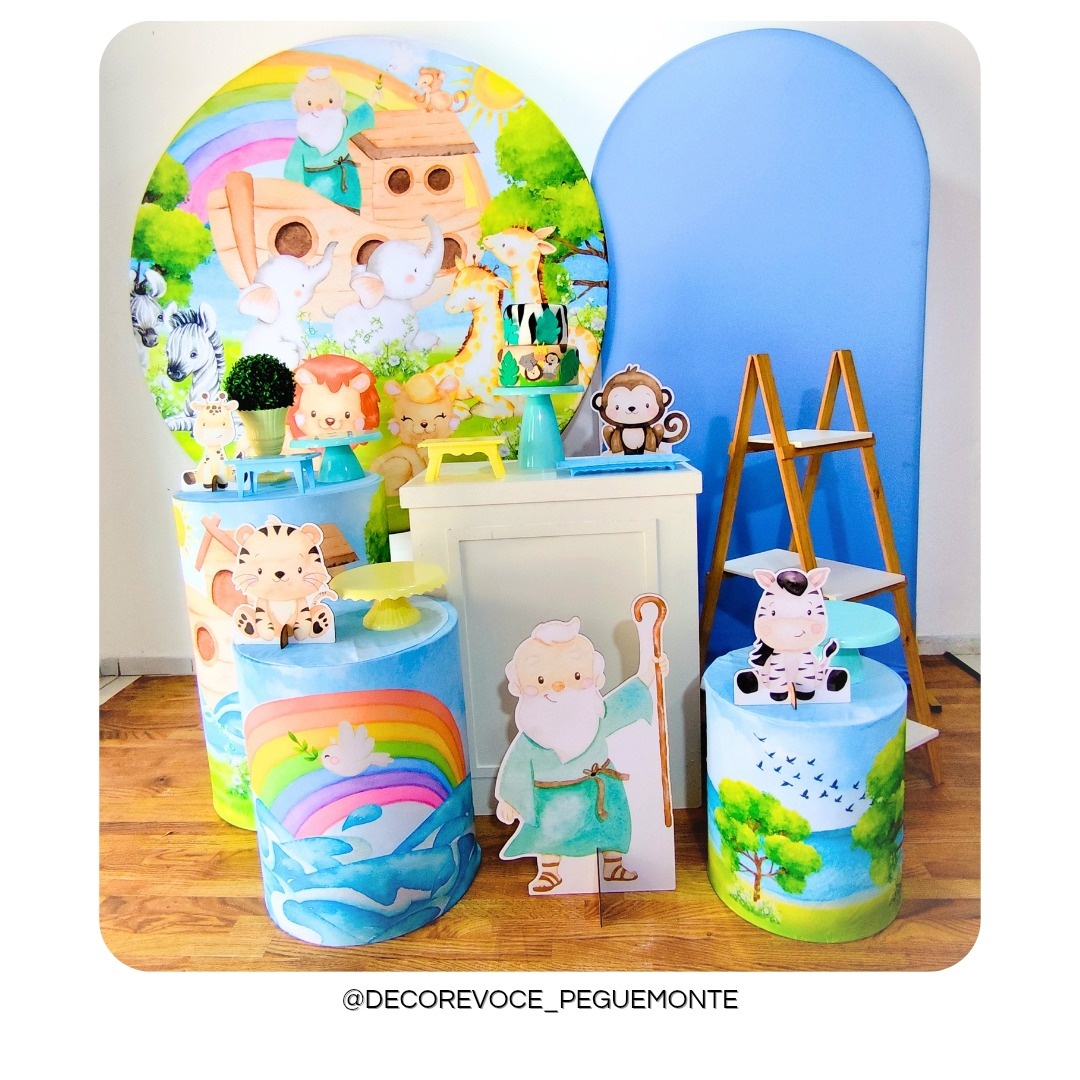 Kit Premium Arca de Noé - Decore Você Pegue & Monte