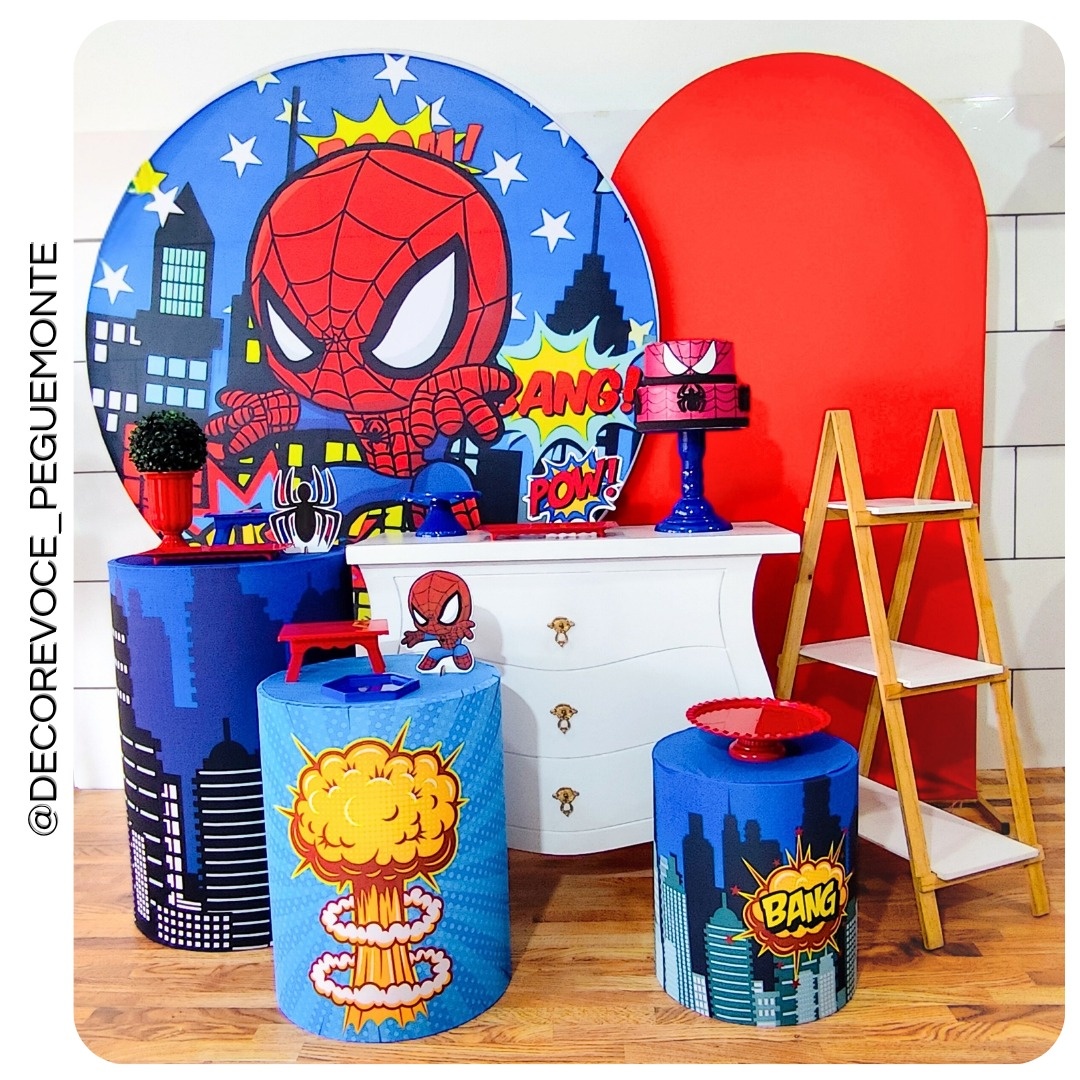 Kit Premium Homem Aranha Cute - Decore Você Pegue & Monte