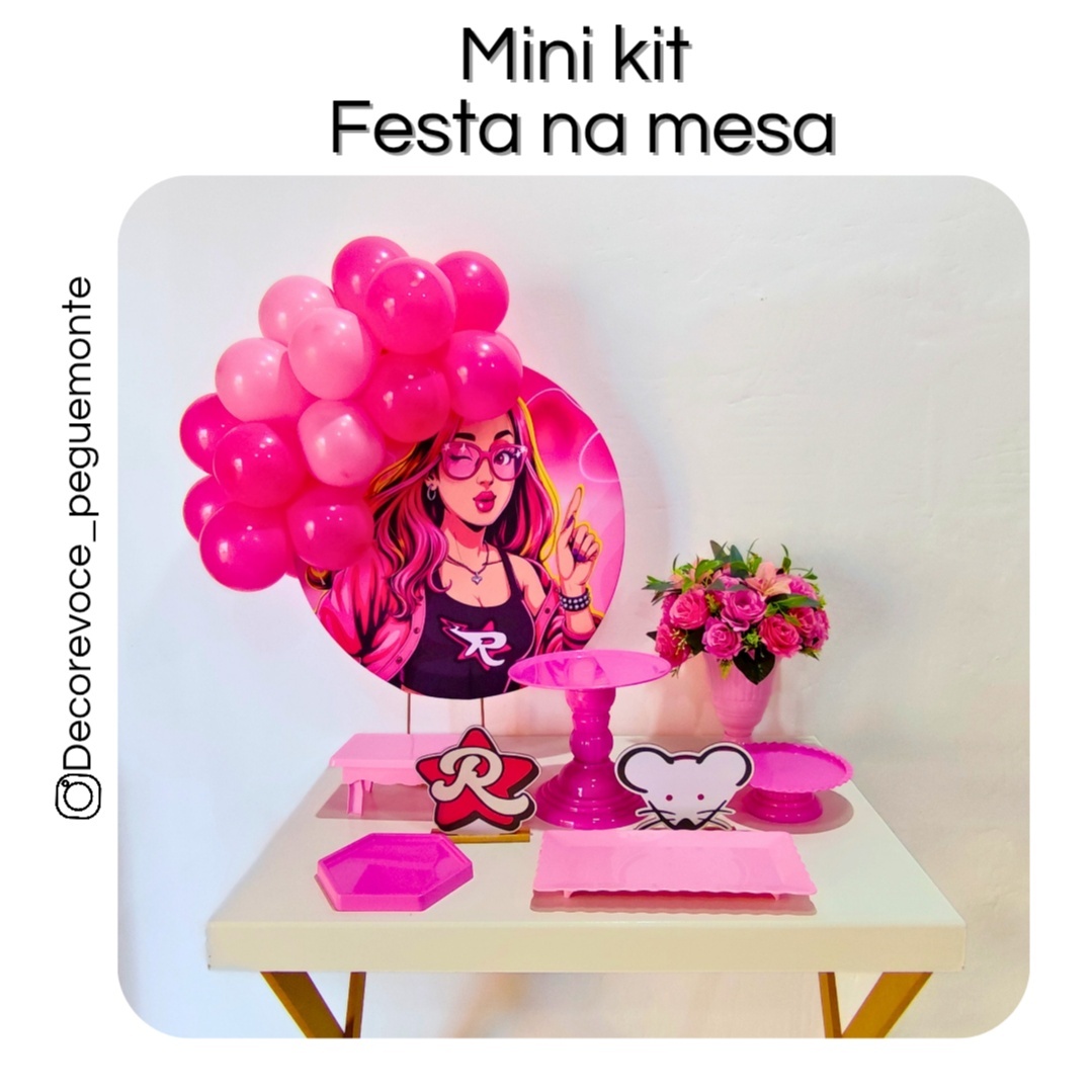 Kit Mesa dos Rosas (Emilly Vick) - Decore Você Pegue & Monte