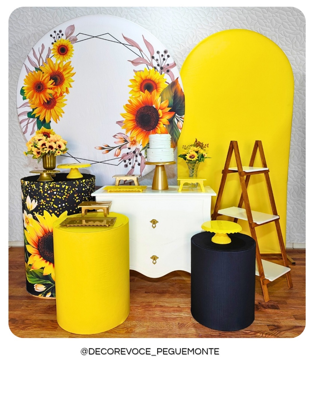 Kit Adulto Girassol 3 - Decore Você Pegue & Monte