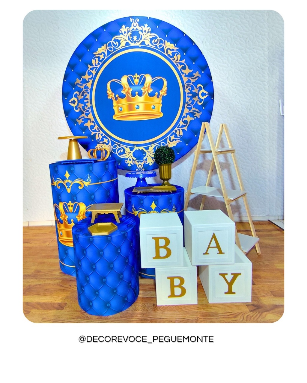 Kit Premium Realeza Menino 2 - Decore Você Pegue & Monte