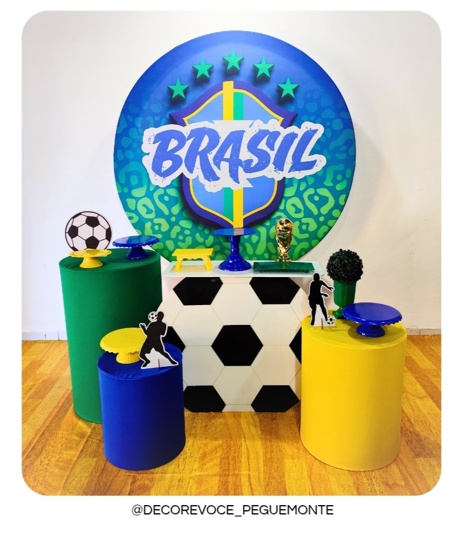 Kit Futebol Brasil 2 - Decore Você Pegue & Monte