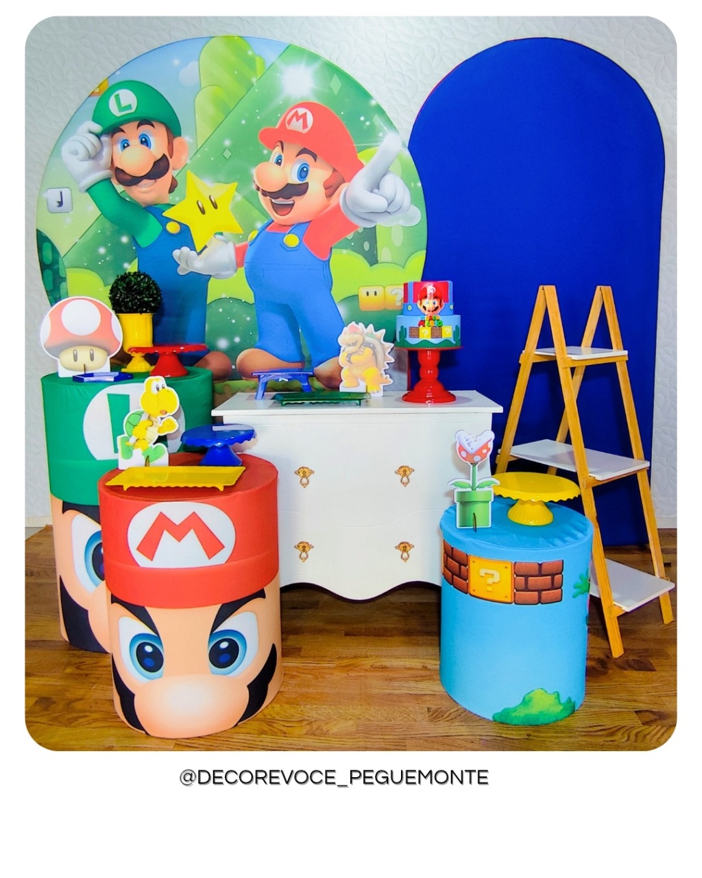 Kit Premium Super Mario Bros  - Decore Você Pegue & Monte