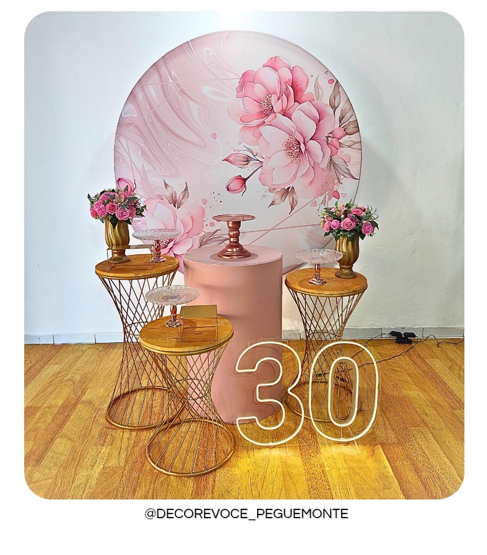 Kit Adulto Floral Rosa 2 - Decore Você Pegue & Monte
