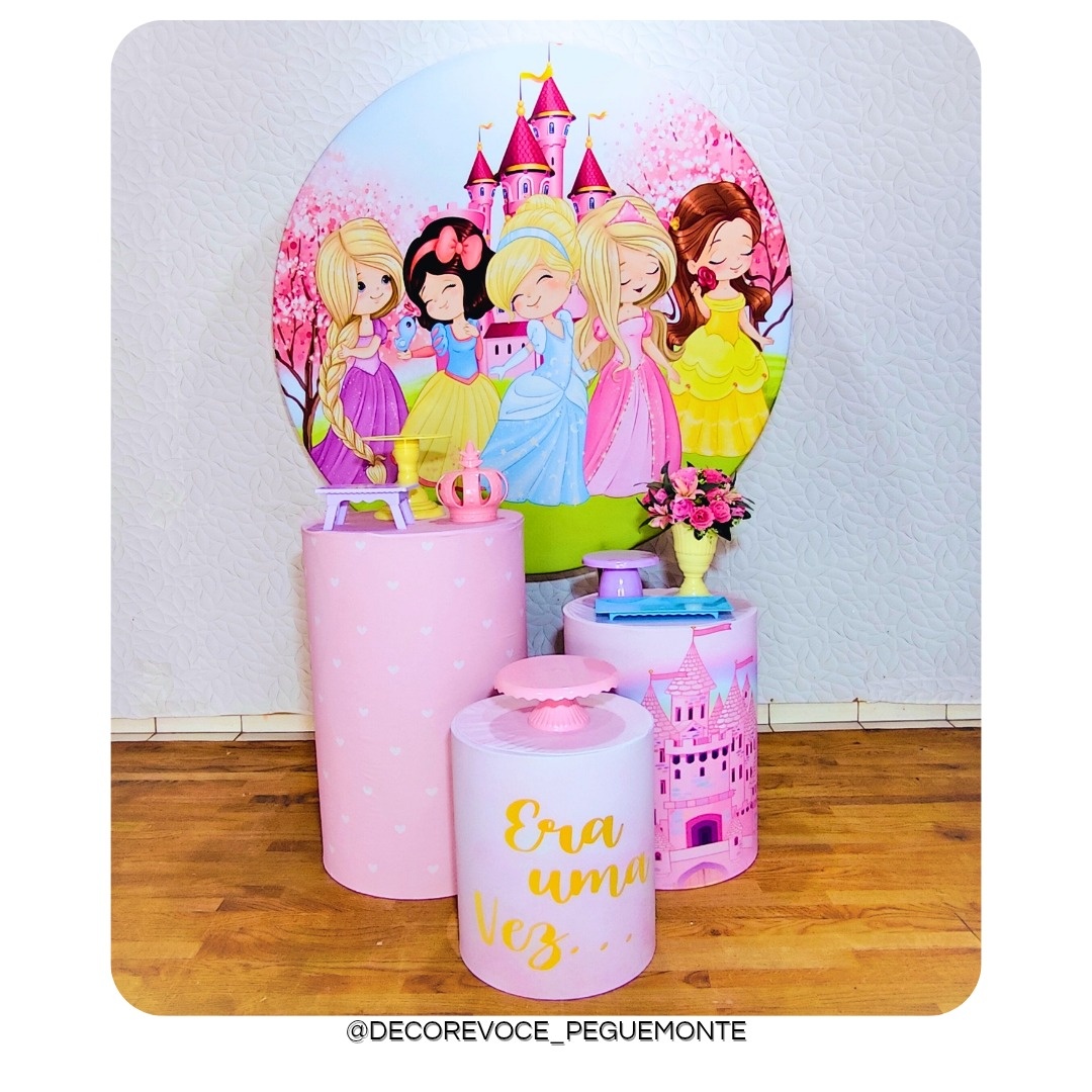 Kit Prático As Princesa Cute - Decore Você Pegue & Monte