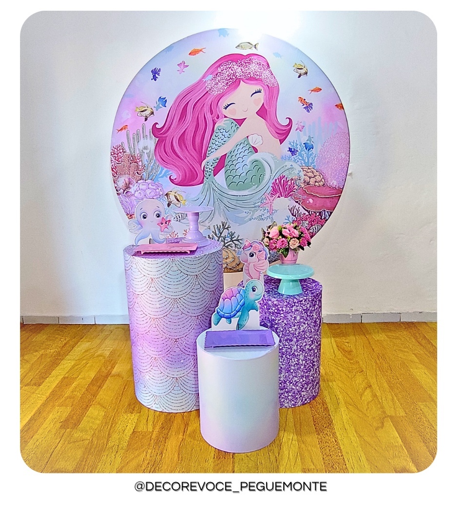 Kit Prático Sereia  - Decore Você Pegue & Monte