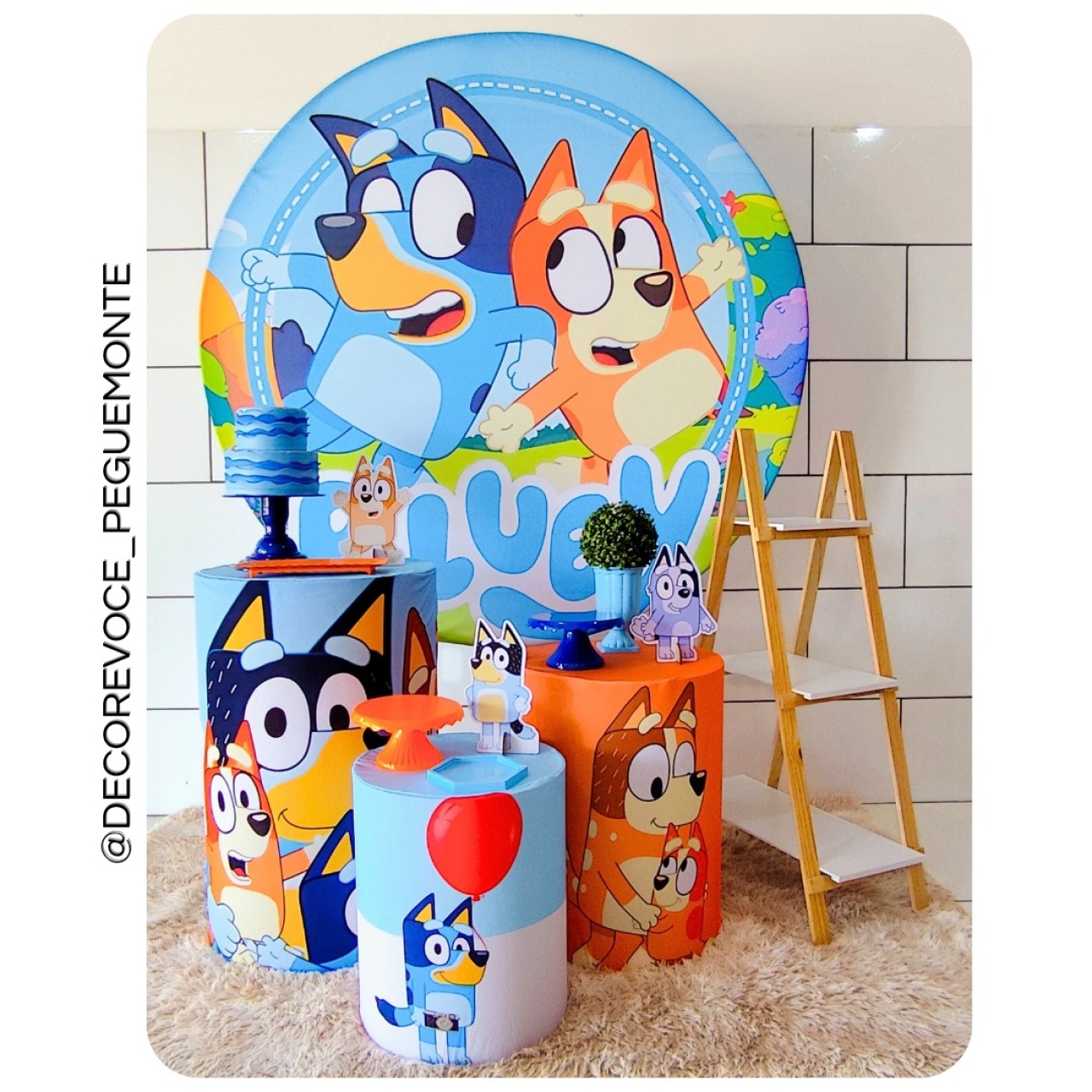 Kit Completo Bluey  - Decore Você Pegue & Monte