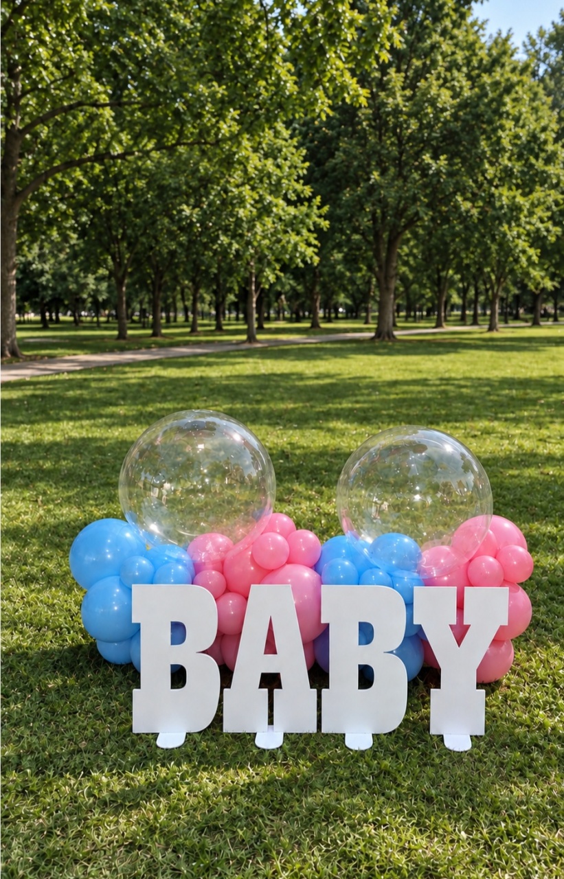 Kit Chá Revelação No Parque 4 - Decore Você Pegue & Monte