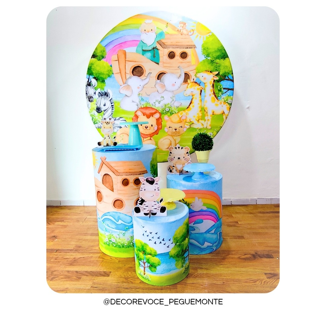 Kit Prático Arca de Noé  - Decore Você Pegue & Monte