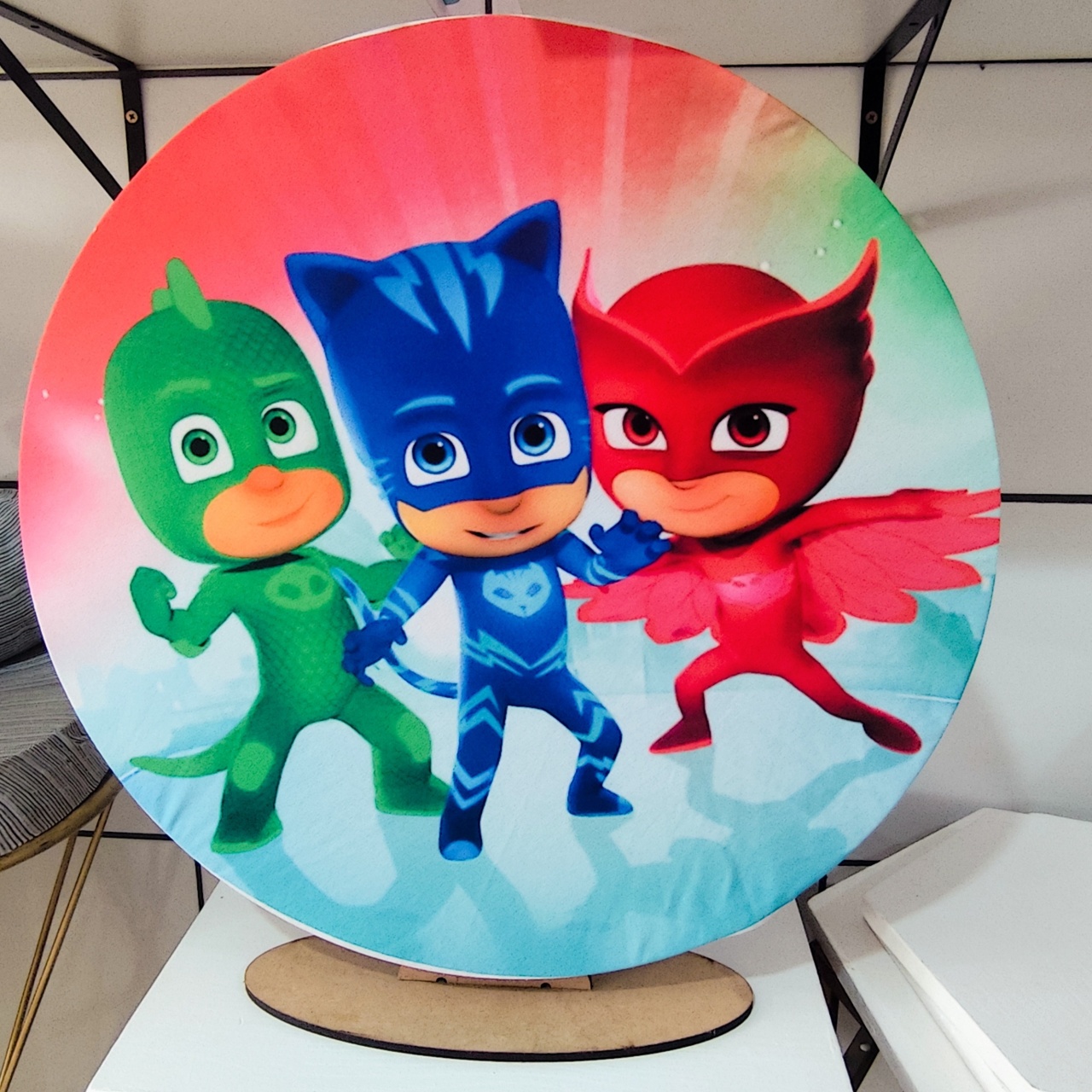 Kit Mesa Pj Masks - Decore Você Pegue & Monte