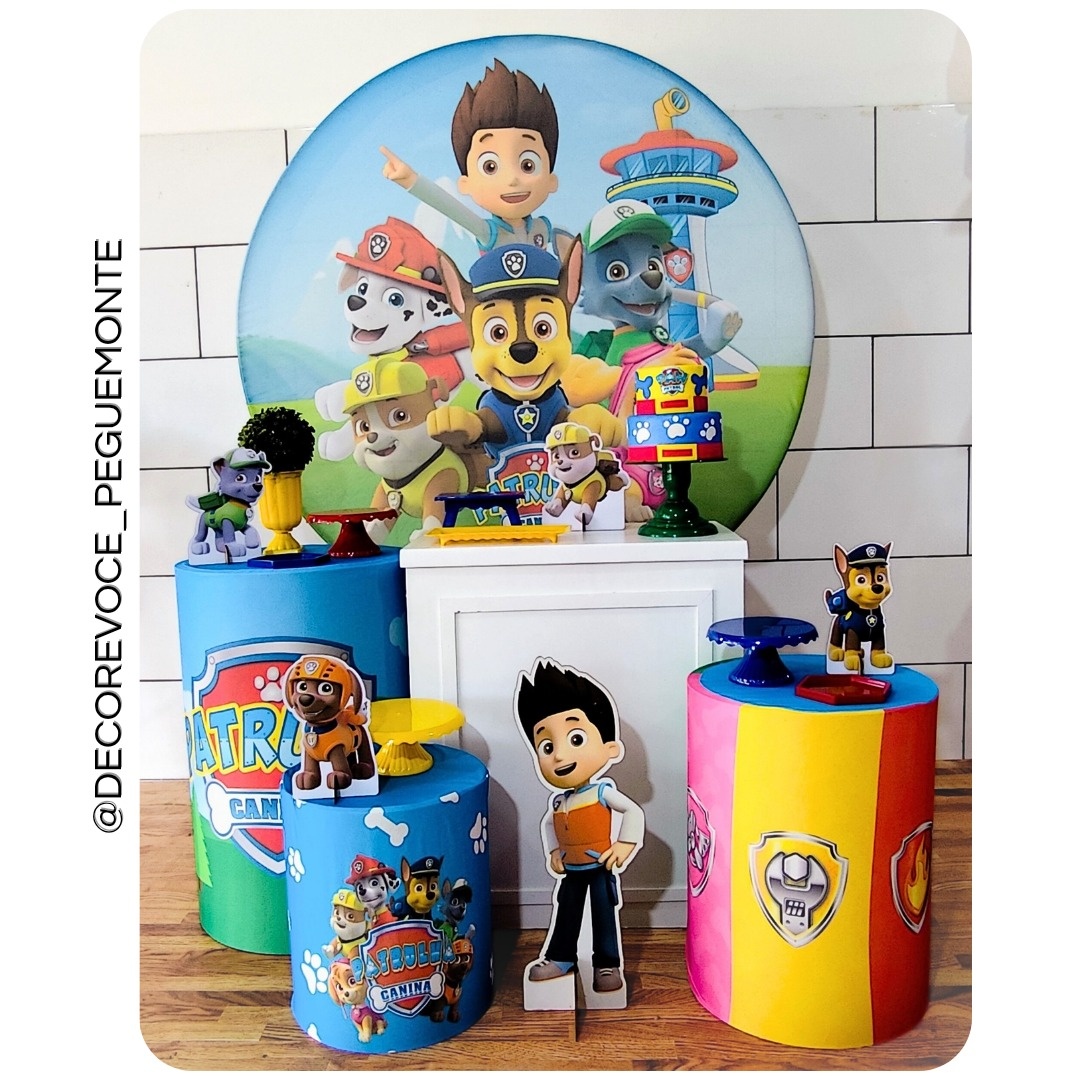 Kit Festejar Patrulha Canina 2  - Decore Você Pegue & Monte