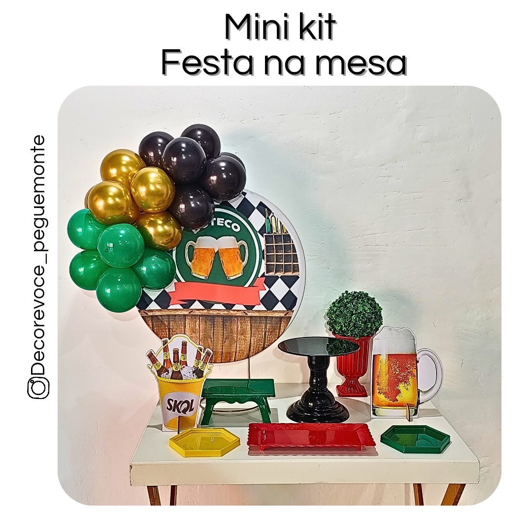 Kit Mesa Adulto Boteco  - Decore Você Pegue & Monte
