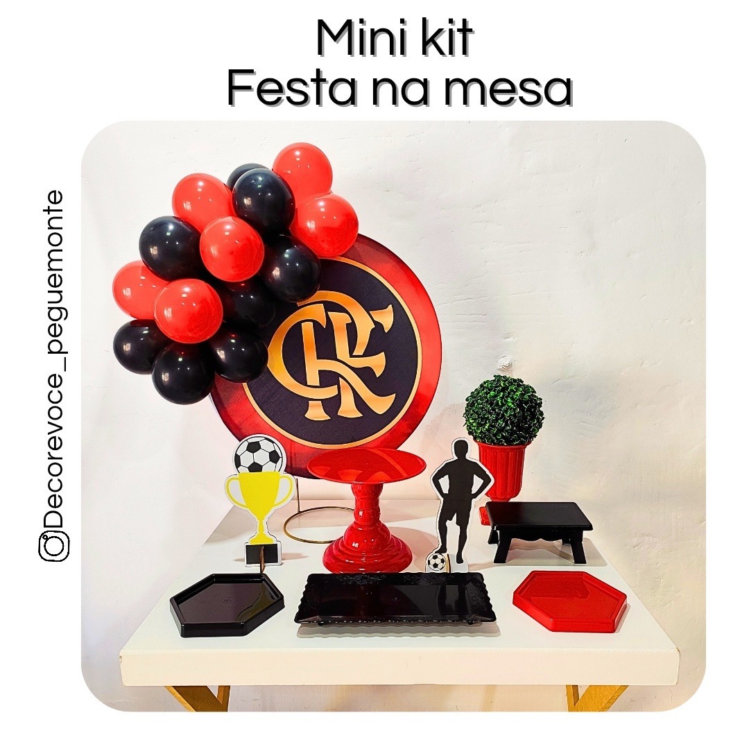 Kit Mesa Flamengo 1 - Decore Você Pegue & Monte