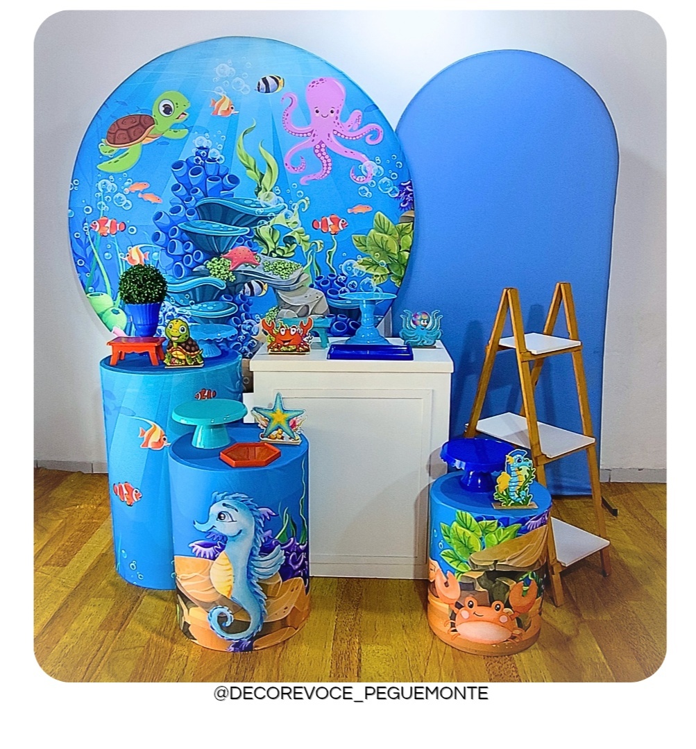 Kit Premium Fundo Do Mar . - Decore Você Pegue & Monte