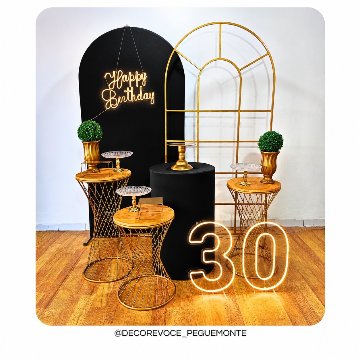 Kit Adulto Preto E Dourado 5 - Decore Você Pegue & Monte