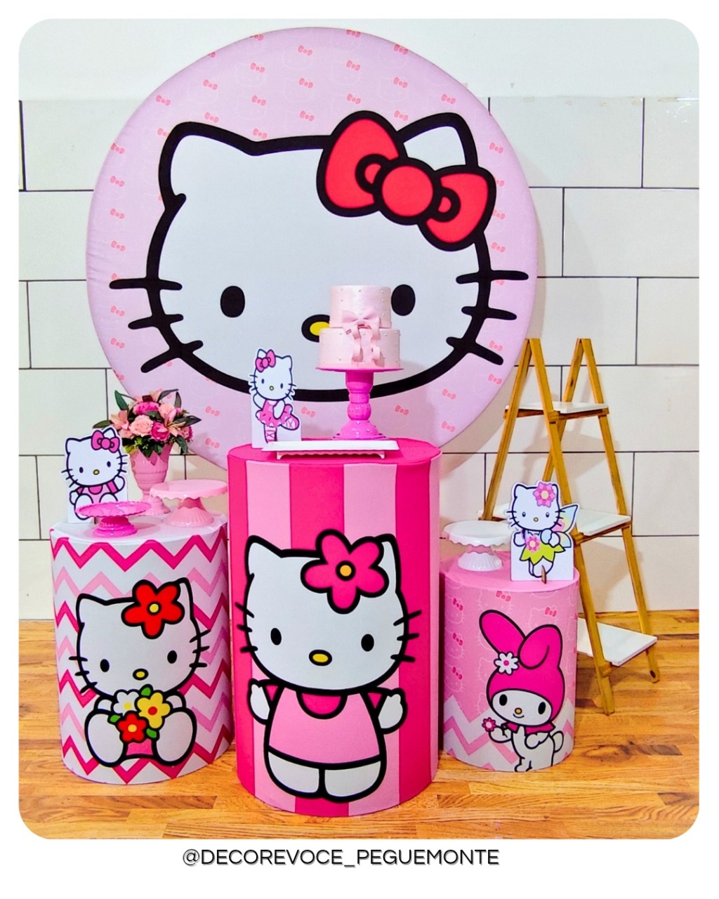 Kit Completo Hello Kitty  - Decore Você Pegue & Monte