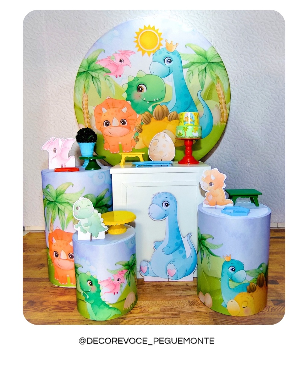 Kit Festejar Dino Baby - Decore Você Pegue & Monte