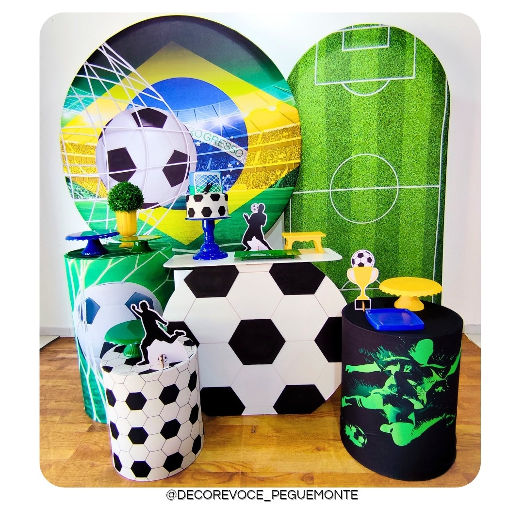 Kit Premium Futebol Brasil  2  - Decore Você Pegue & Monte