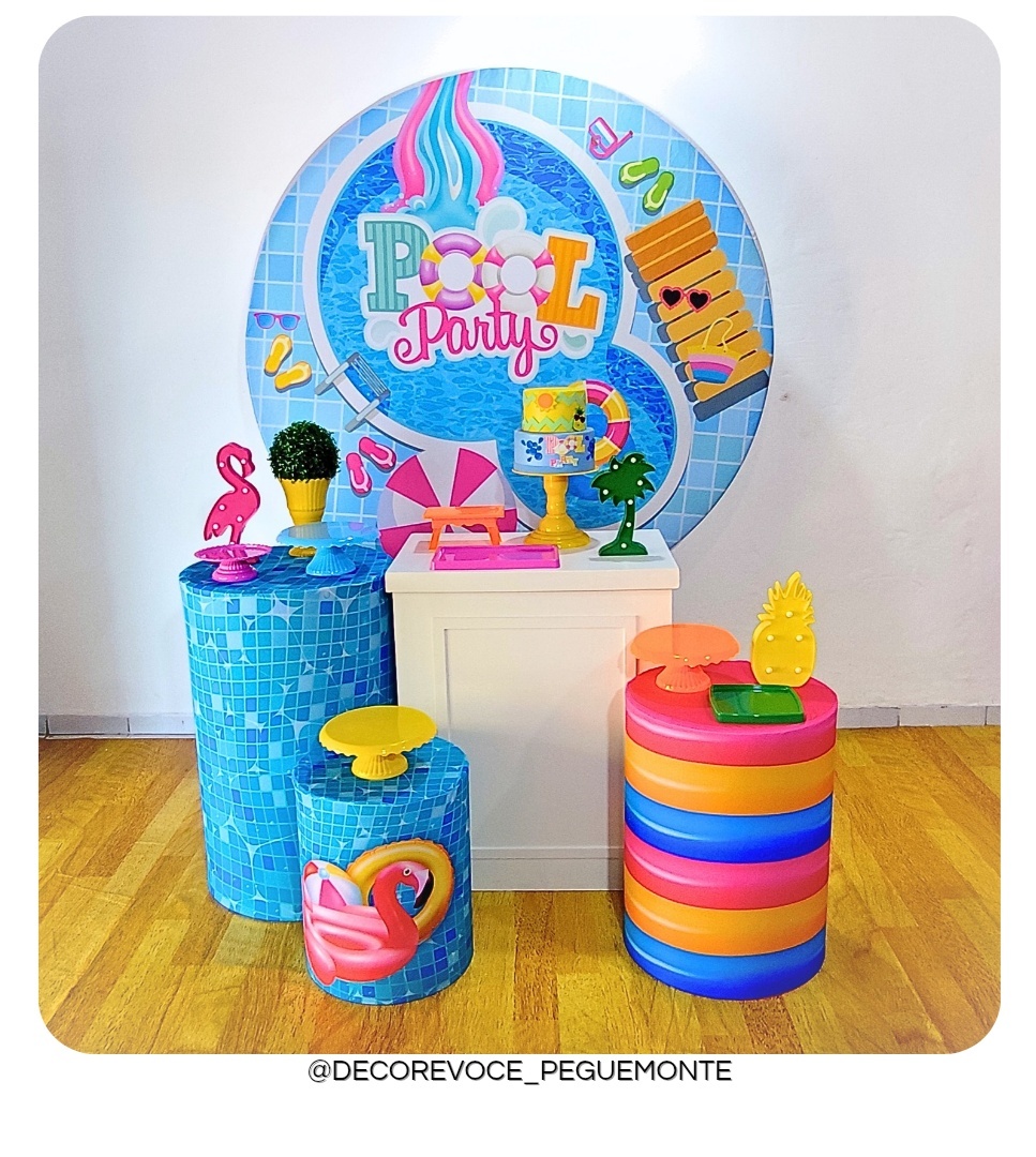 Kit Festejar Pool Party - Decore Você Pegue & Monte