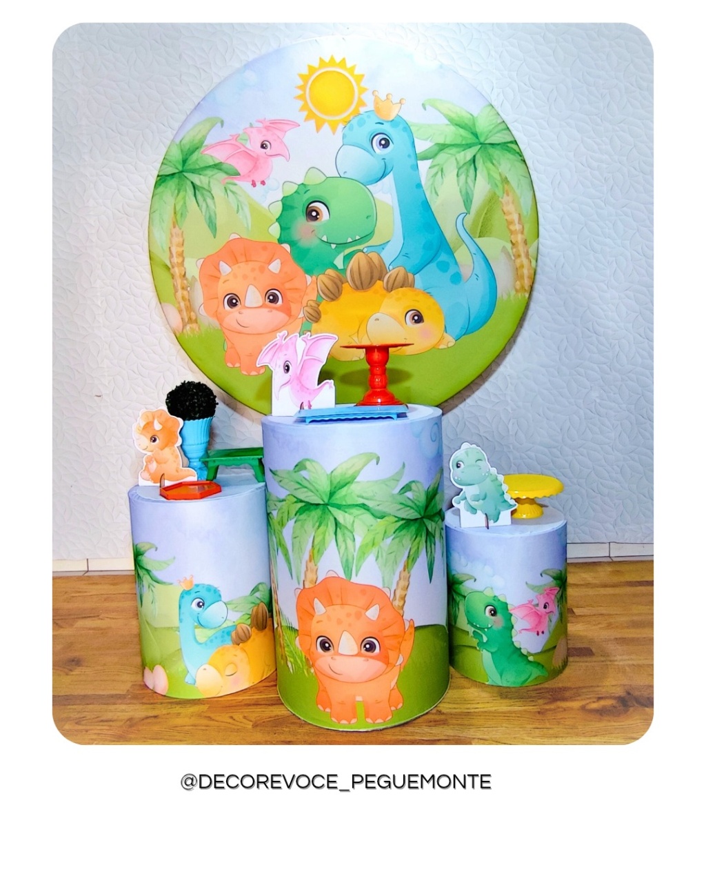 Kit Prático Dino Baby  - Decore Você Pegue & Monte