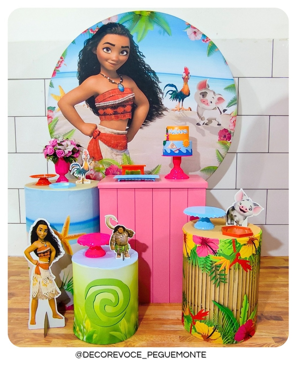 Kit Festejar Moana Adulta - Decore Você Pegue & Monte