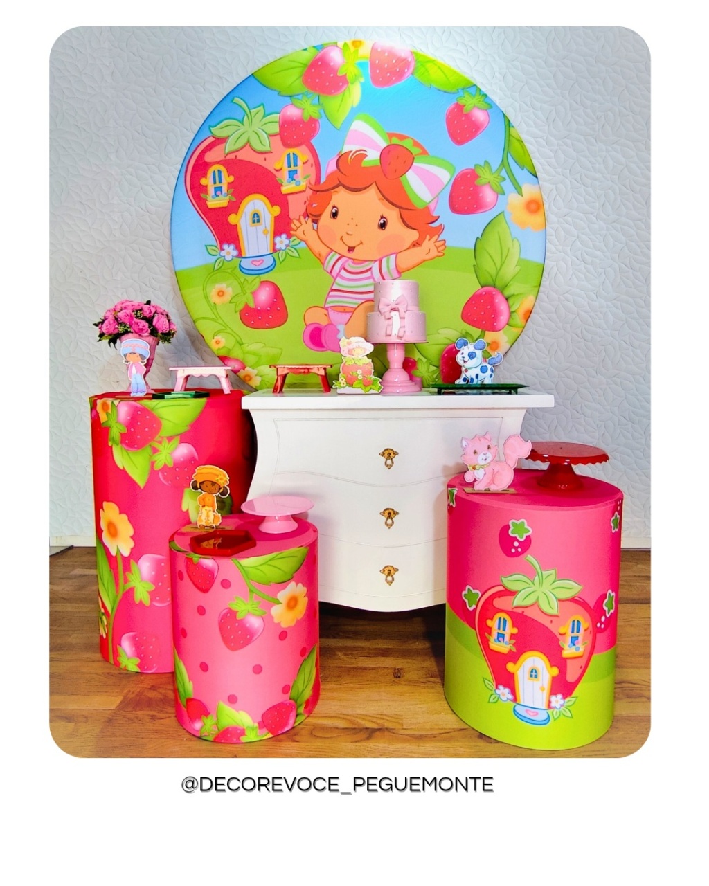 Kit Festejar Moranguinho Baby - Decore Você Pegue & Monte