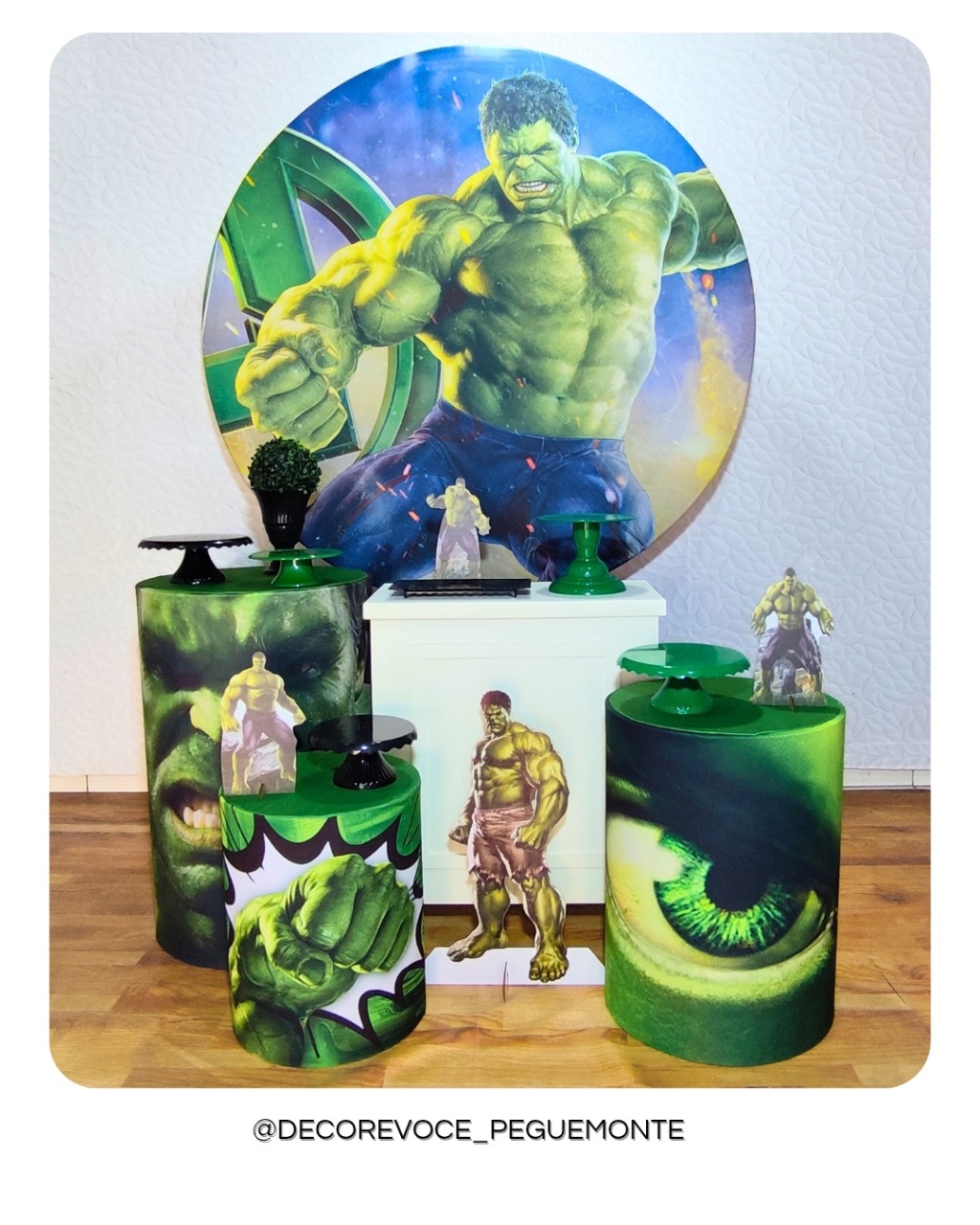 Kit Festejar Hulk - Decore Você Pegue & Monte