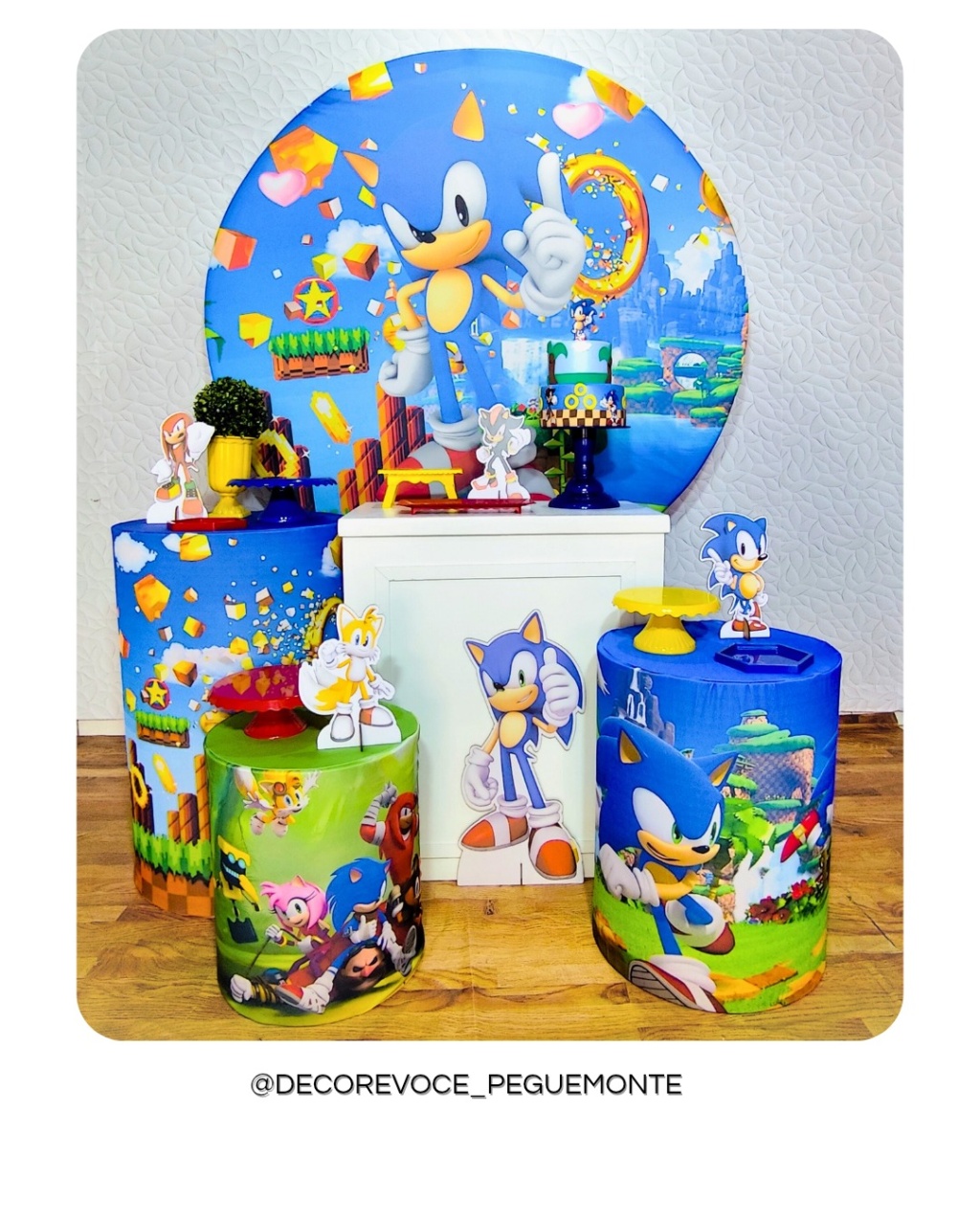 Kit Festejar Sonic - Decore Você Pegue & Monte