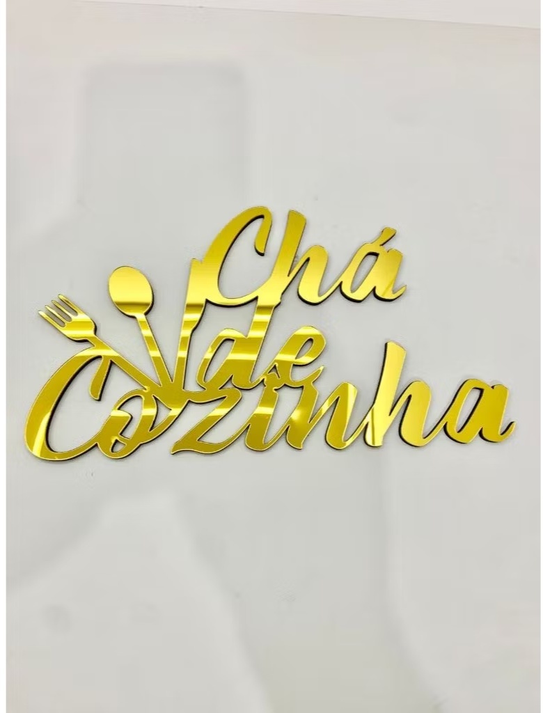 Kit Mesa Chá de Cozinha (Acrílico) - Decore Você Pegue & Monte