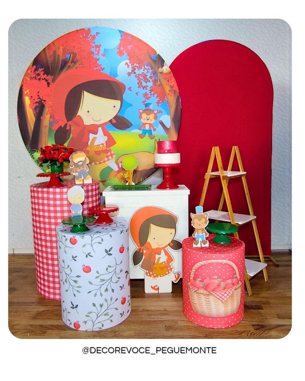 Kit Premium Chapeuzinho Vermelho  - Decore Você Pegue & Monte