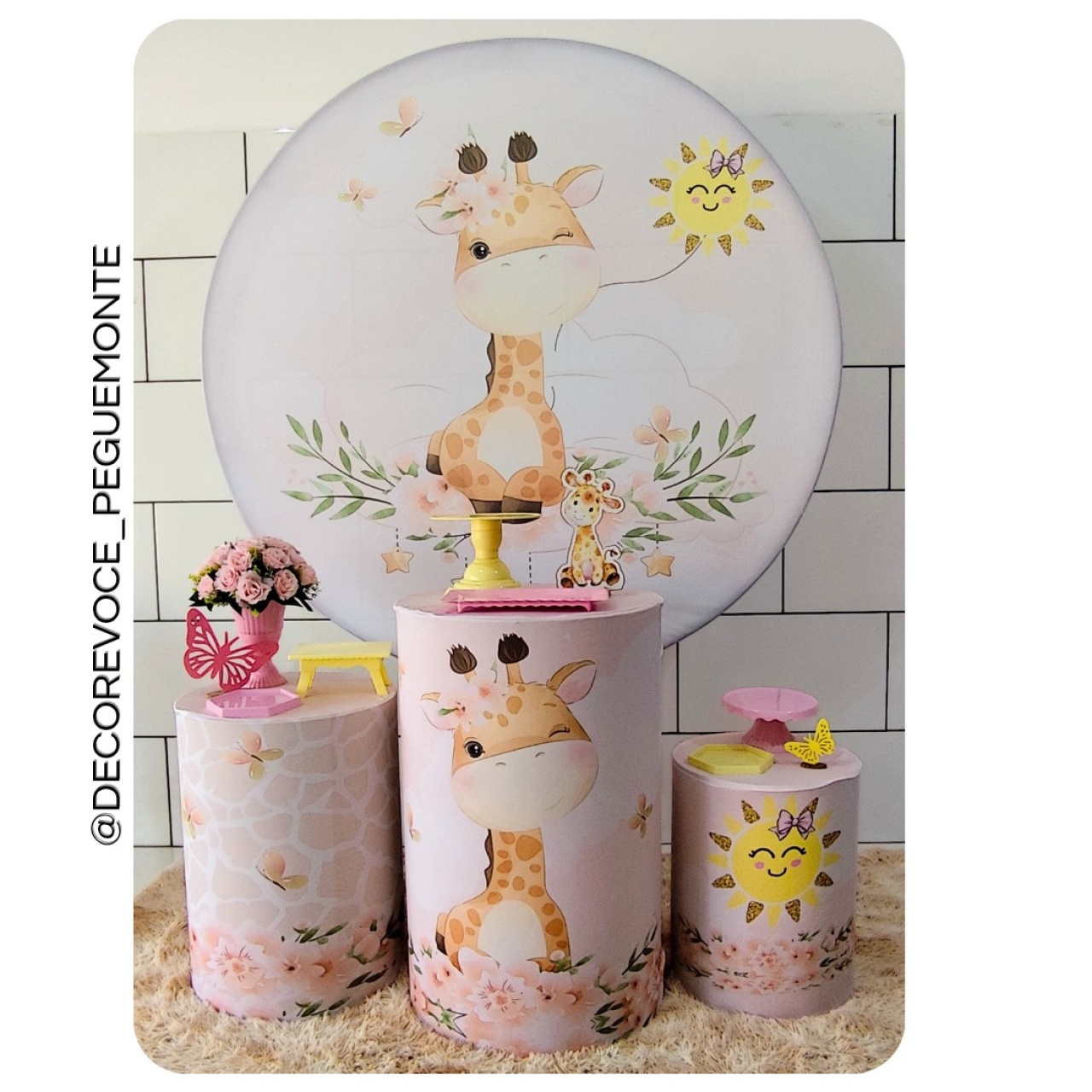 Kit Prático Girafinha - Decore Você Pegue & Monte